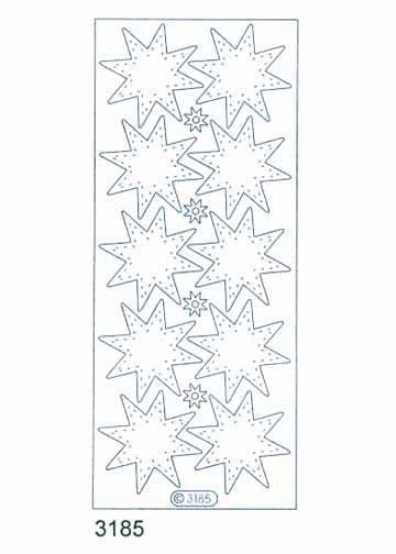 Deco Stickers - Transparent Stars-1