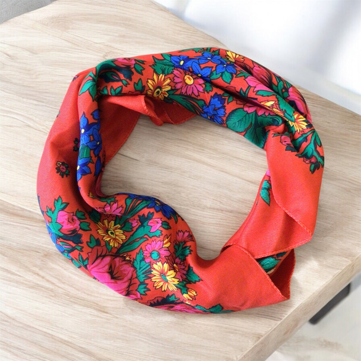 Scarlet( Red)Kokum Scarf-2