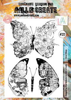 AALL and Create Stamp Set - 322 - Floral Wings-1