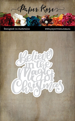 Believe in the Magic Of Christmas Script Die 32463-1