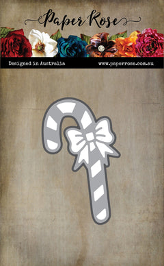 Candy Cane with Bow Large Metal Cutting Die 32487-1