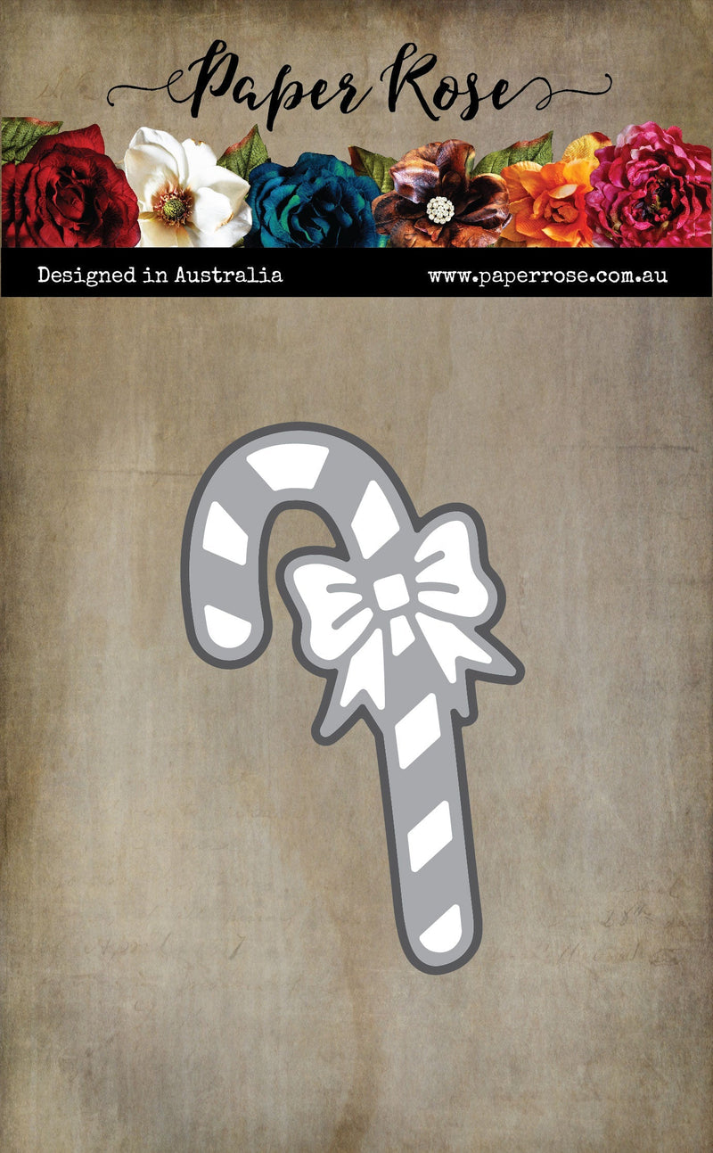 Candy Cane with Bow Large Metal Cutting Die 32487-1