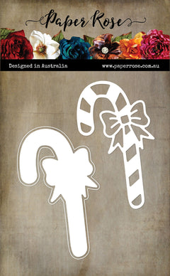 Candy Cane with Bow Large Metal Cutting Die 32487-2