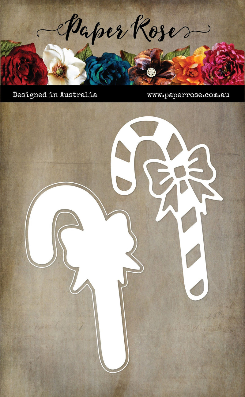 Candy Cane with Bow Large Metal Cutting Die 32487-2