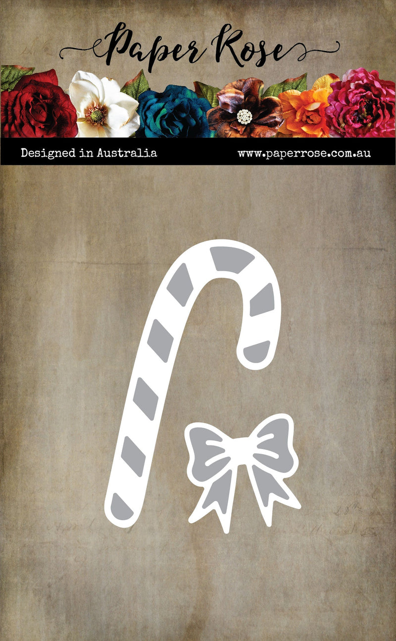 Candy Cane with Bow Add On Large Metal Cutting Die 32493-1