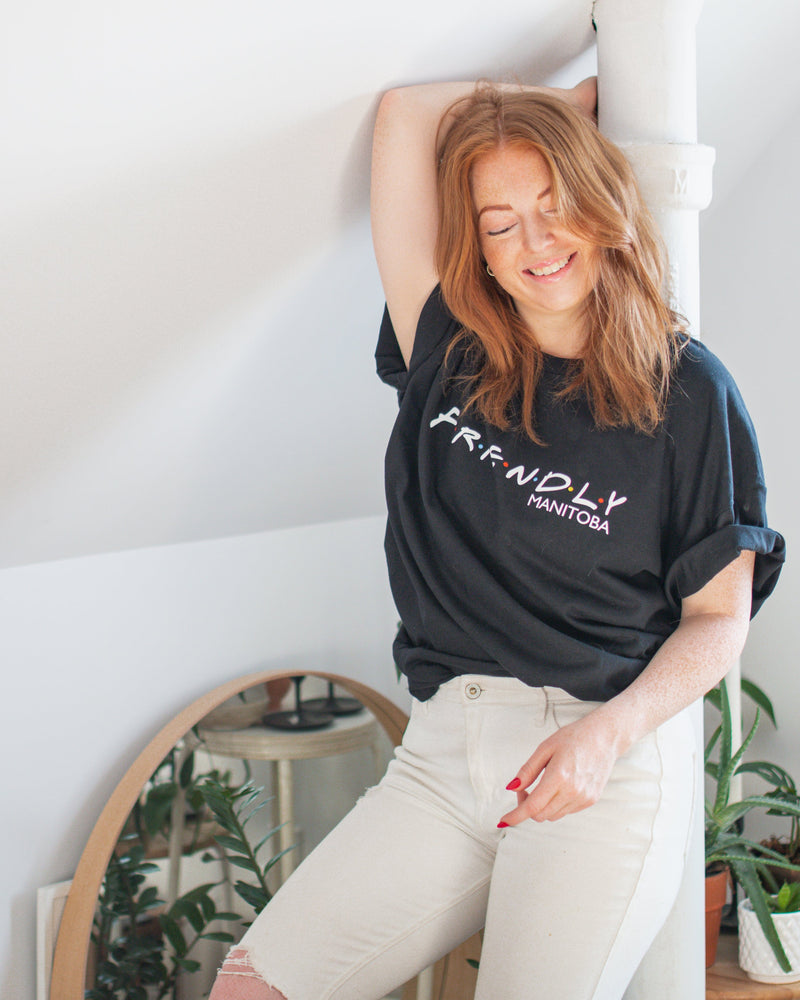 Friendly Manitoba Black T-shirt-1