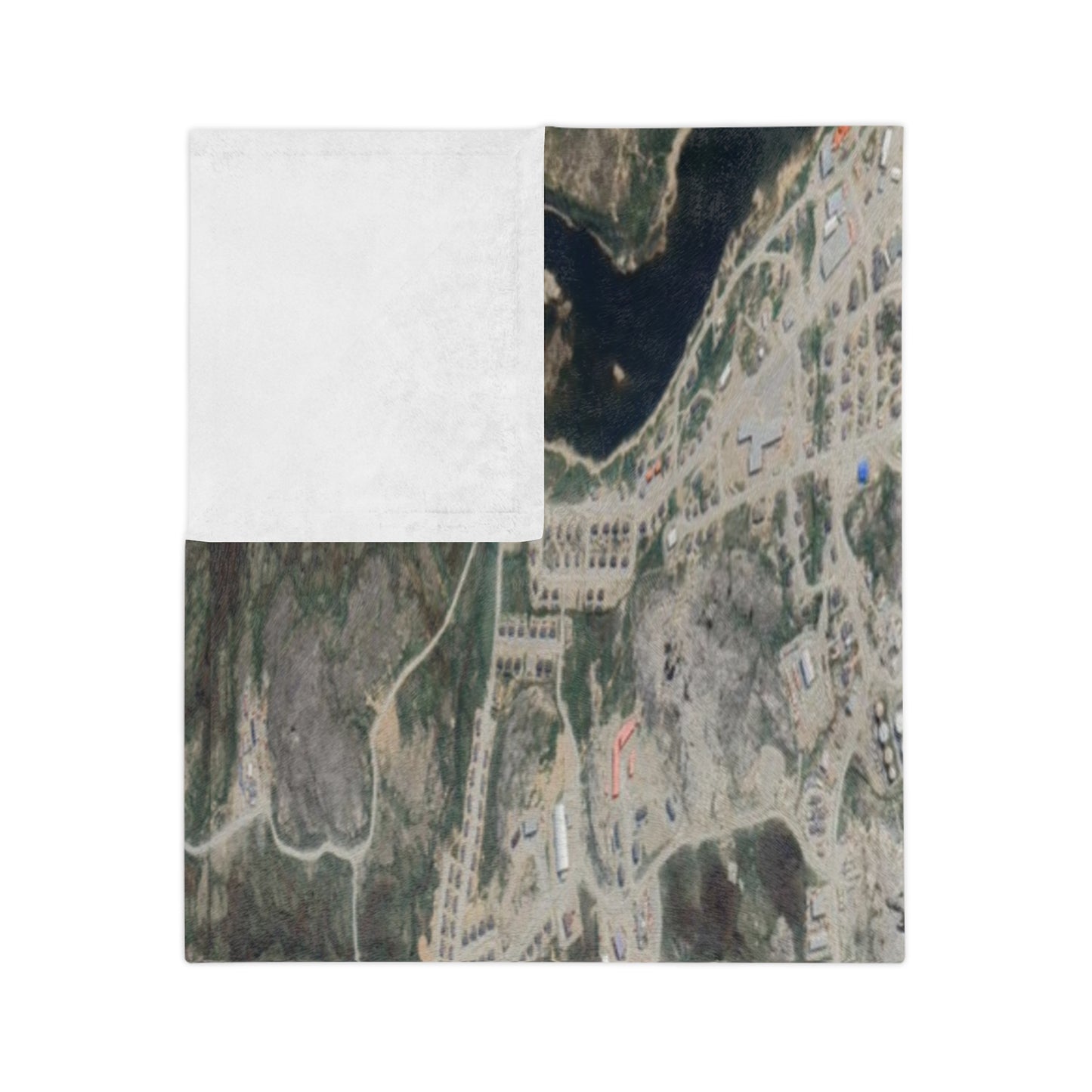 Inukjuak Nunavik Velveteen Throw Blanket