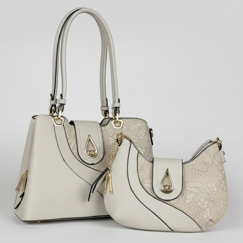 Temptation Italy Faux Leather Small Shoulder Bag with Dragonfly and Flowers-3