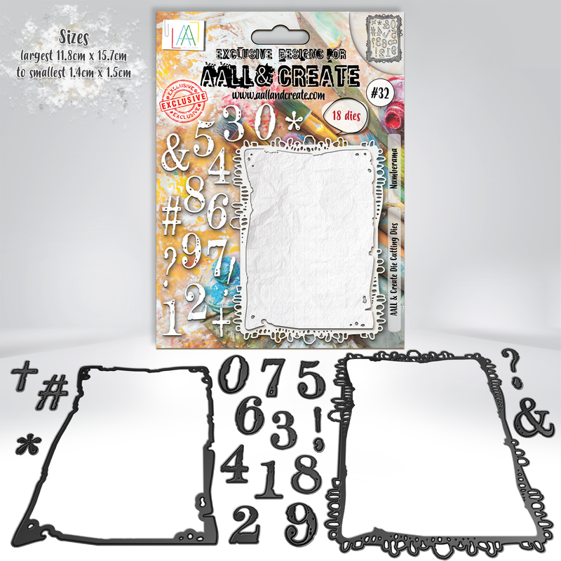 AALL and Create #32 - Die-Cutting Die Set - Numberama-1