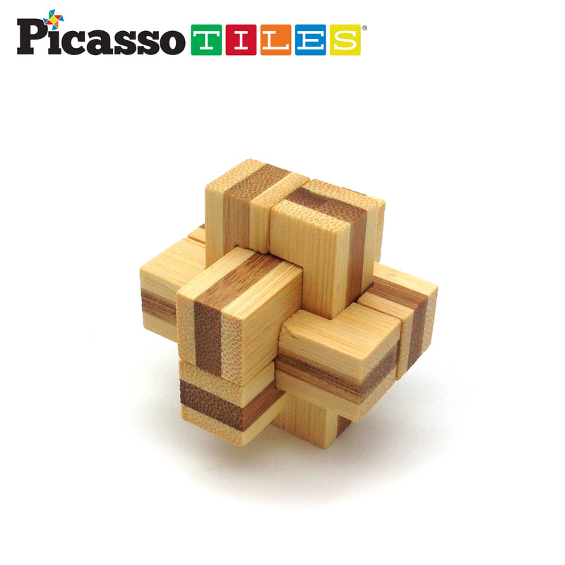 PicassoTiles - PicassoTiles 8PK Wooden Logic Puzzle - Ages 6+-2