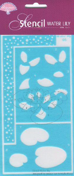 Stencil - Water Lily-1
