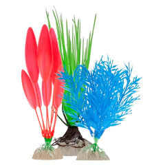 GloFish Plant Multipack SM Blue, MD Green, LG Orange-1