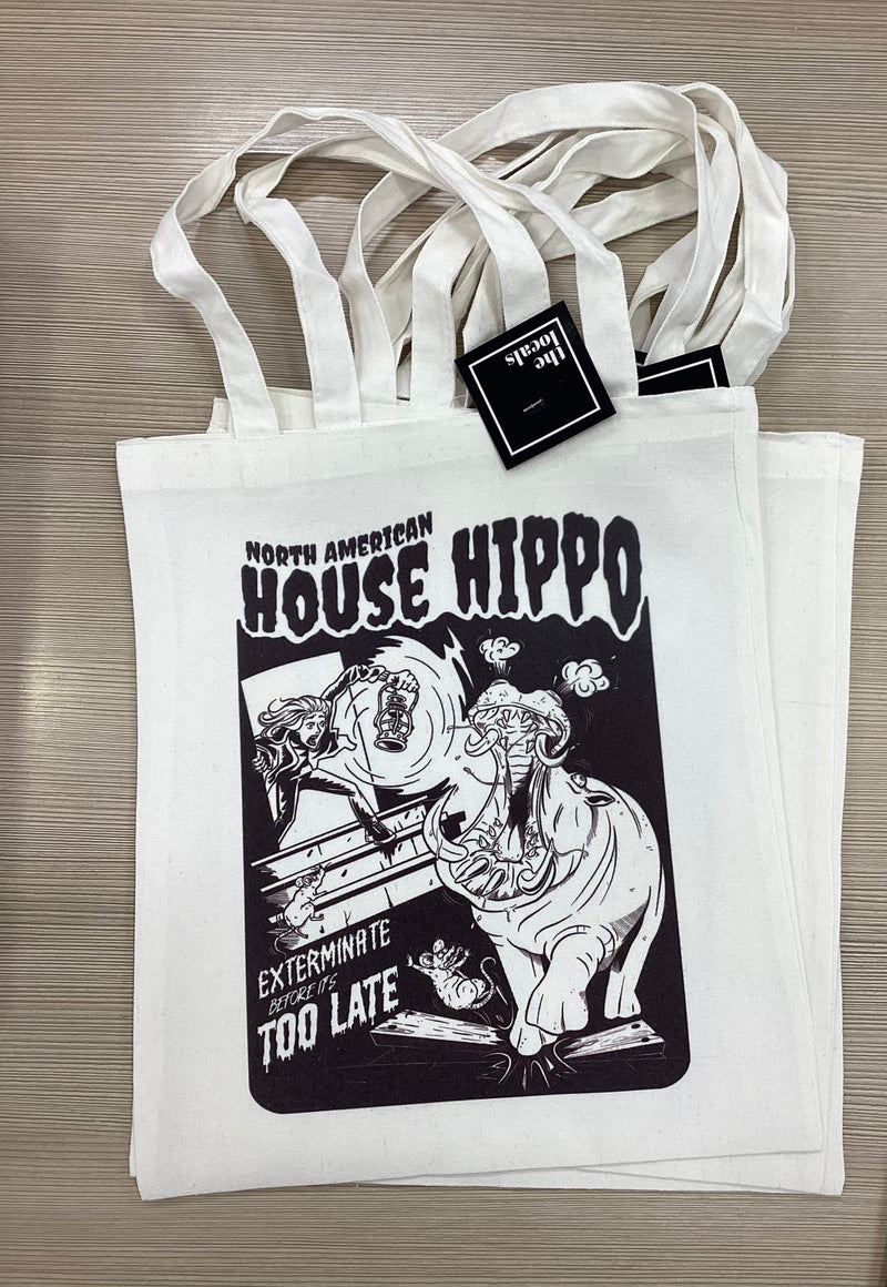 House Hippo Tote Bag-1