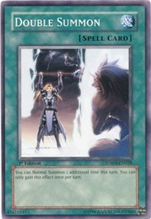 Double Summon (SDWS-EN028) - Structure Deck: Warriors' Strike 1st Edition-1