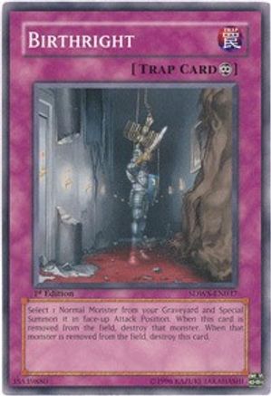 Birthright (SDWS-EN037) - Structure Deck: Warriors' Strike 1st Edition-1