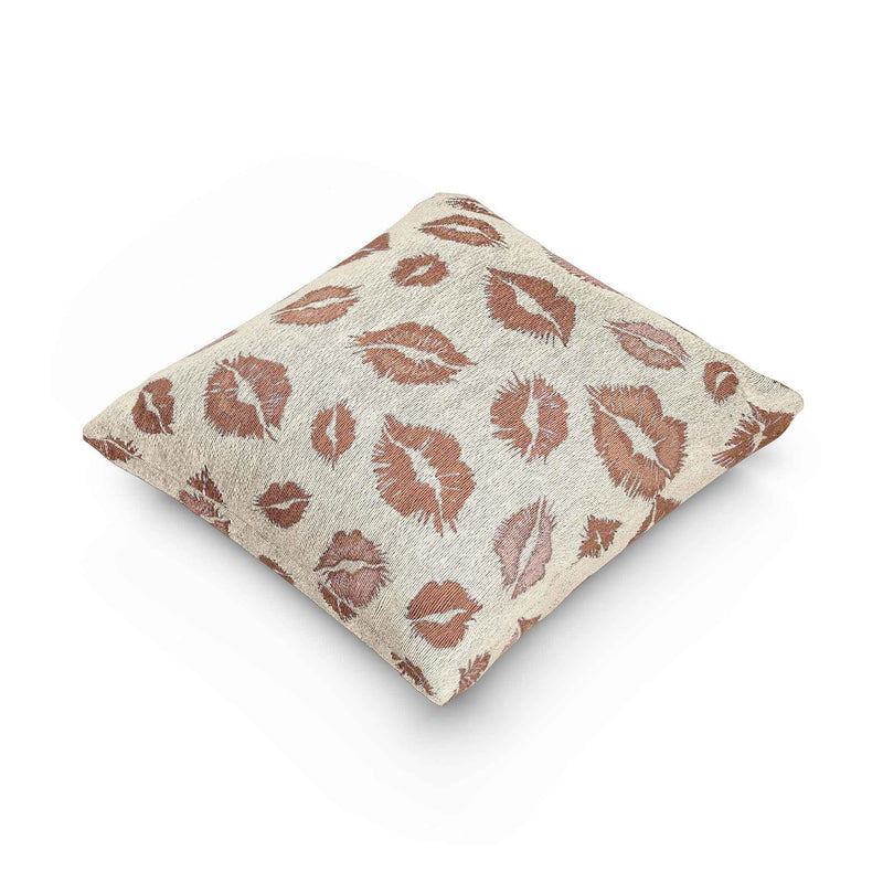 Kiss Pattern Woven Pillow | Decorative Throw Pillow for Home & Outdoor-9
