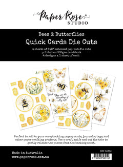 Bees & Butterflies Quick Cards Die Cuts 33732-1