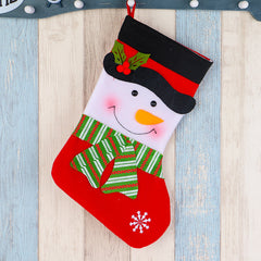 Christmas Gift Bag for Kids, Santa Stocking Sack with Holiday Designs-3