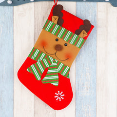 Christmas Gift Bag for Kids, Santa Stocking Sack with Holiday Designs-4