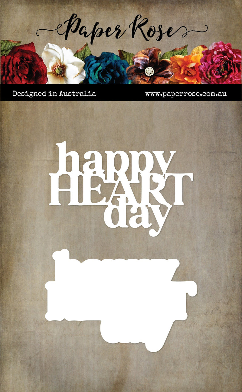 Happy Heart Day Metal Dies 33855-1