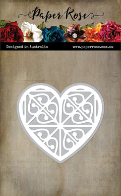 Patterned Heart Metal Cutting Die 33873-1