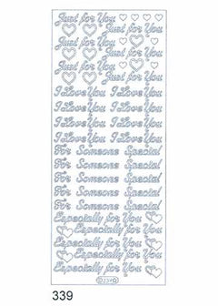Deco Stickers - Just for you/I love you-1