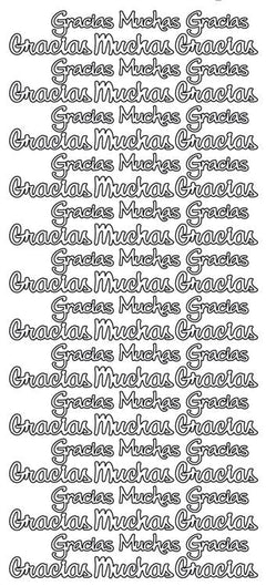 Peel-Off Stickers - Muchas Gracias-1