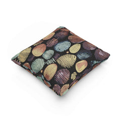 Abstract Pebble Tapestry Woven Pillow | Multicolor Stone Pattern Throw Cushion-8
