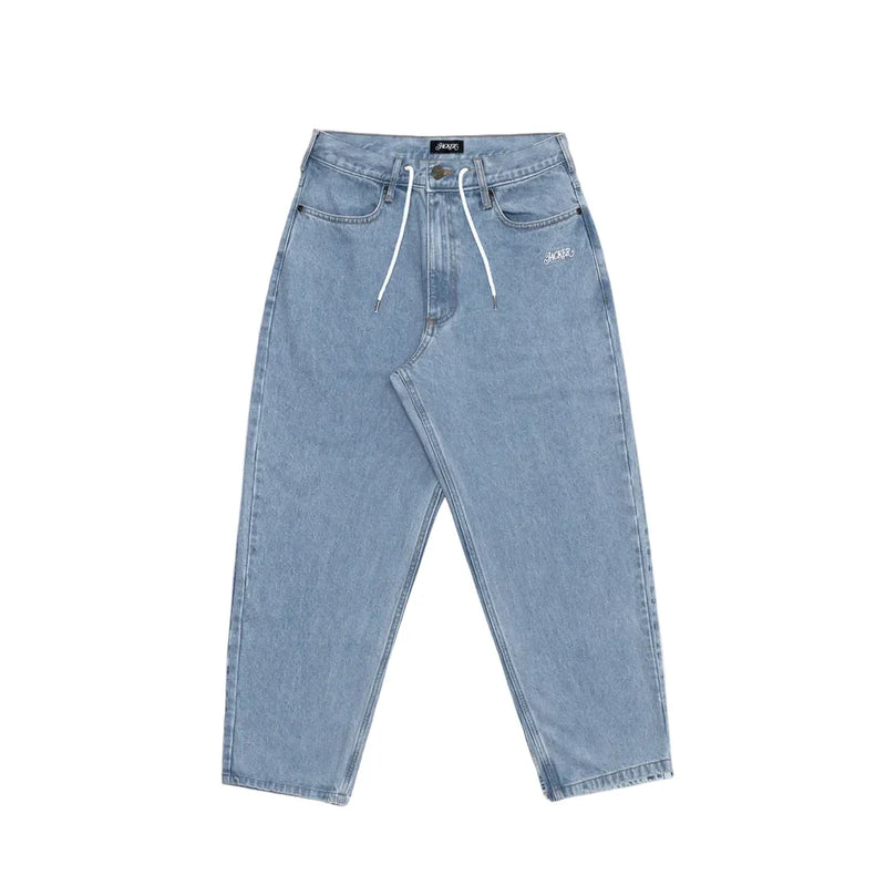Jacker 'Classic' Denim Baggy Pants - Light Blue-1