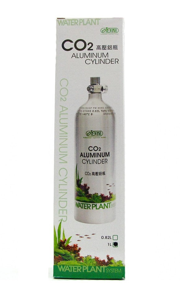 ISTA Aluminum CO2 Cylinder 1L - Face Up-1