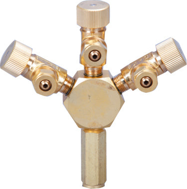 Regulador de flujo de CO2/aire metálico ISTA - 3 vías-1
