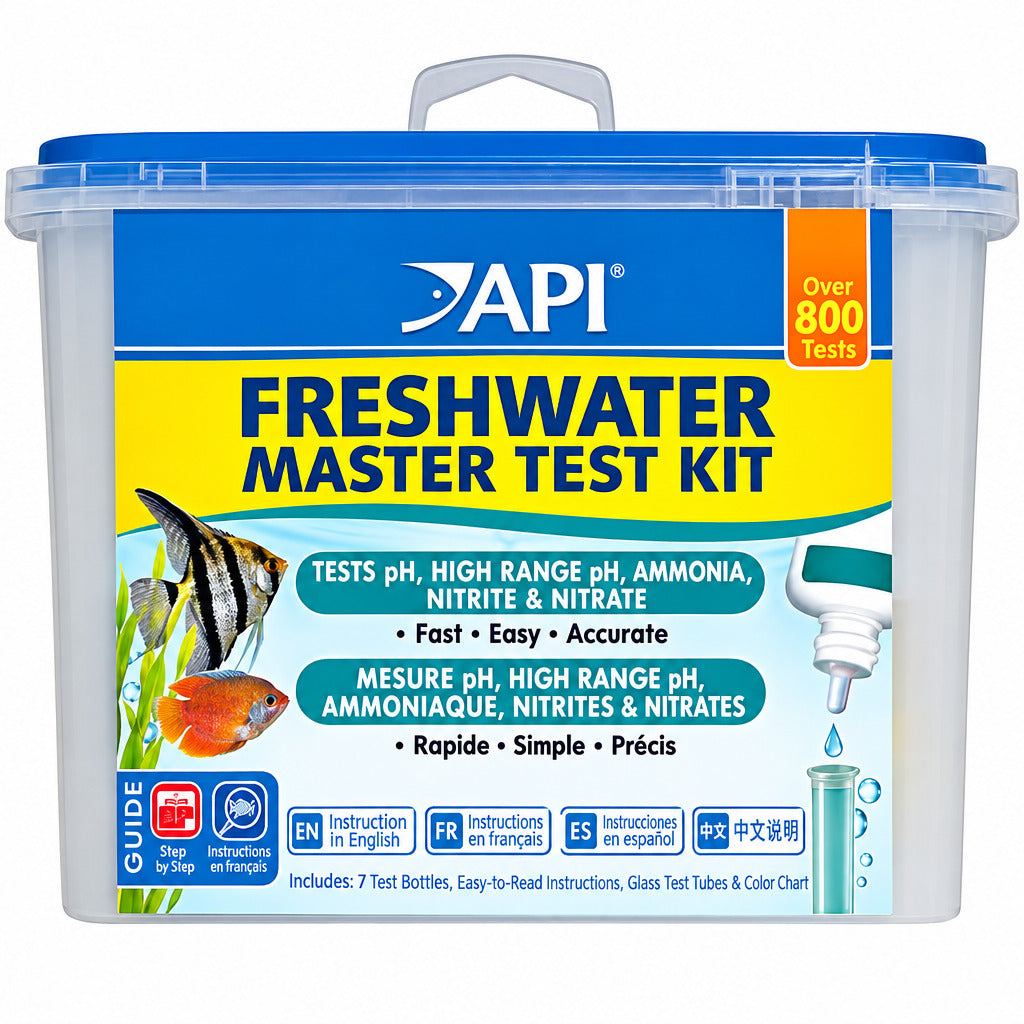 API Freshwater Master Test Kit 800-Test Freshwater Aquarium Water Master Test Kit, White, Single-1