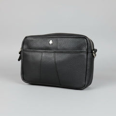 Greenwood Leather Mini Crossbody Bag. Premium Full-Grain Pebbled Leather Handbag-6