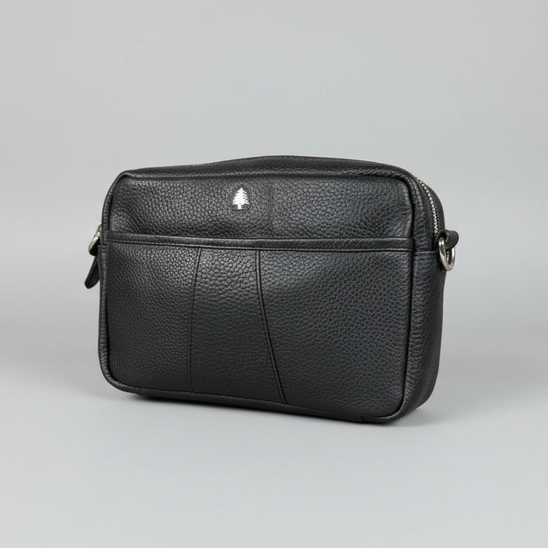 Greenwood Leather Mini Crossbody Bag. Premium Full-Grain Pebbled Leather Handbag-6