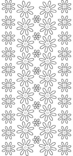 Double Sided Sticky Sticker - Flowers-1