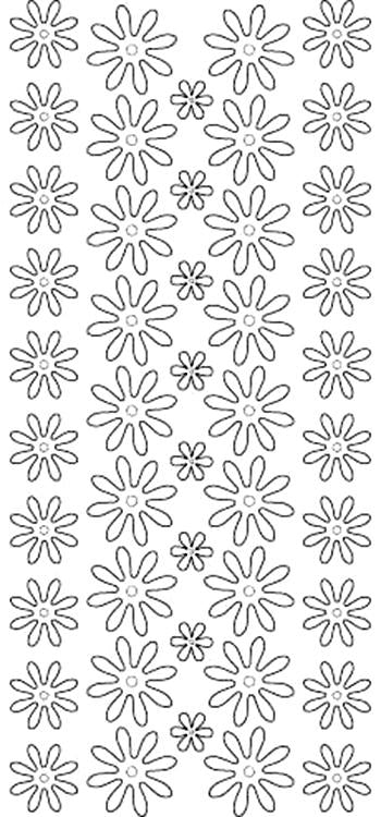 Double Sided Sticky Sticker - Flowers-1