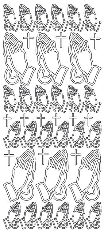 Peel-Off Stickers - Praying Hands-1