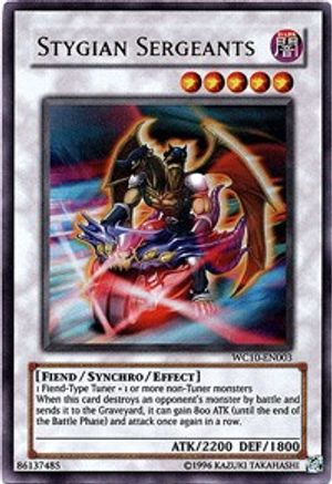 Stygian Sergeants (WC10-EN003) - Reverse of Arcadia Promos-1