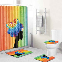 Bathroom Non-Slip Mat – Female Series 3-Piece Set-4