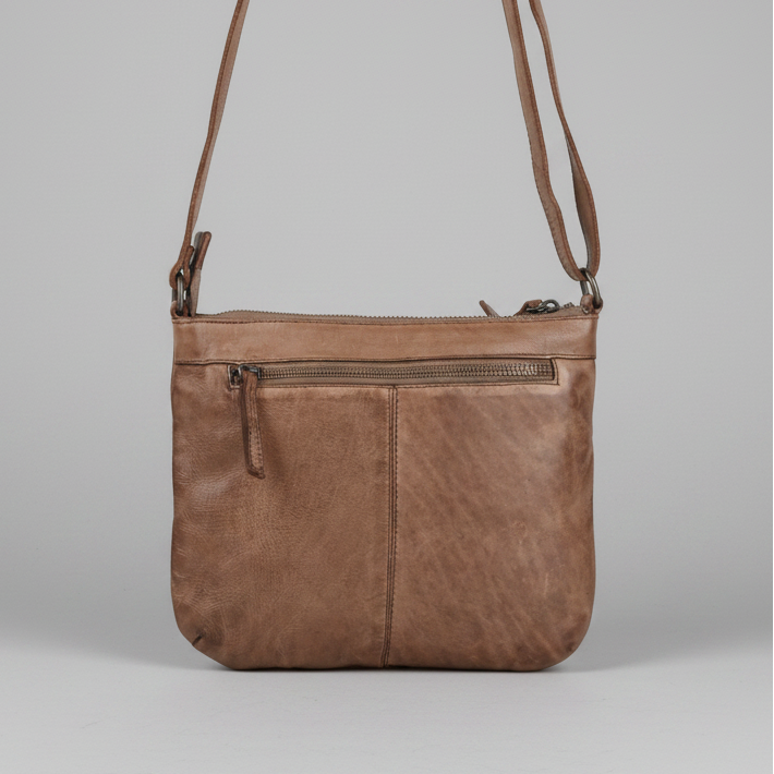 MET V Stitch Crossbody Leather Bag-13