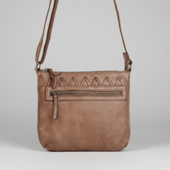 MET V Stitch Crossbody Leather Bag-12