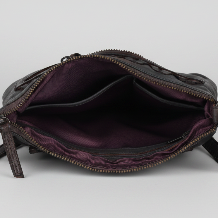MET V Stitch Crossbody Leather Bag-17