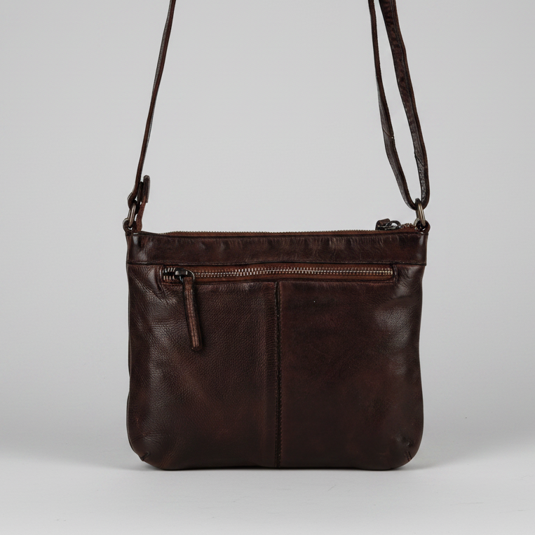 MET V Stitch Crossbody Leather Bag-10