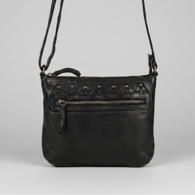 MET V Stitch Crossbody Leather Bag-6