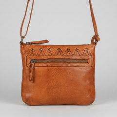 MET V Stitch Crossbody Leather Bag-3
