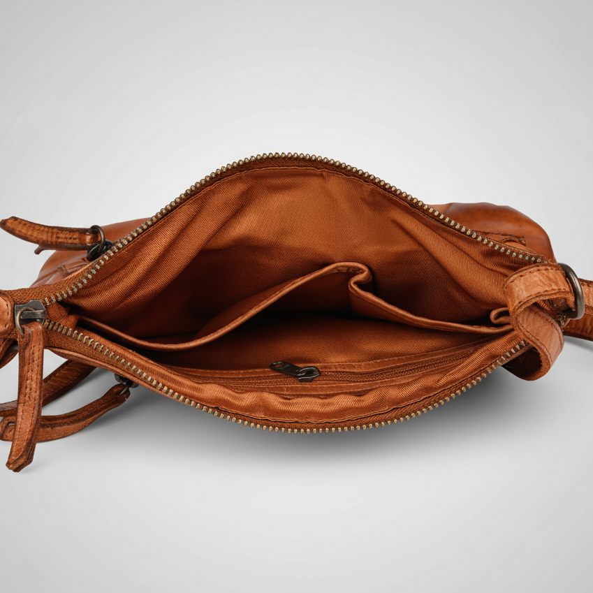 MET V Stitch Crossbody Leather Bag-5