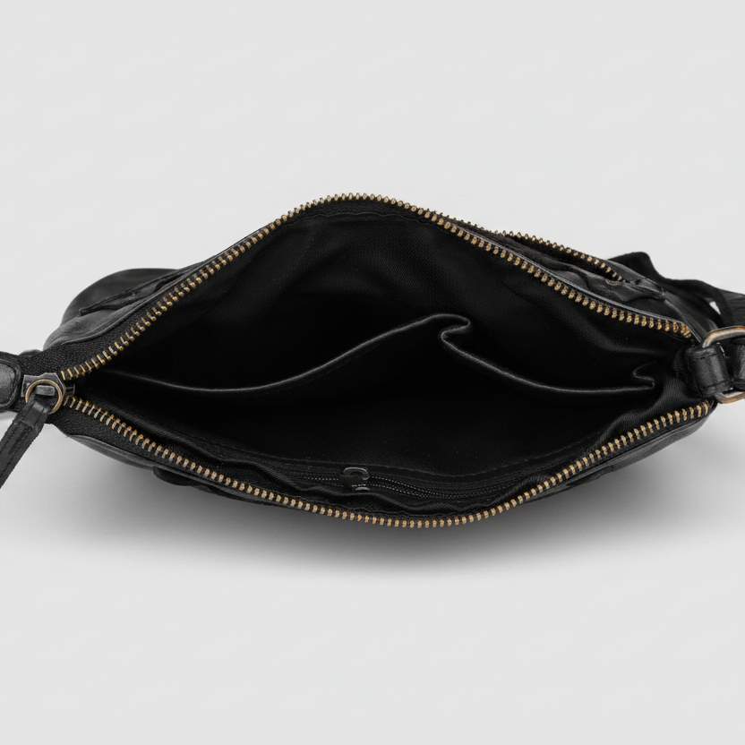MET V Stitch Crossbody Leather Bag-8