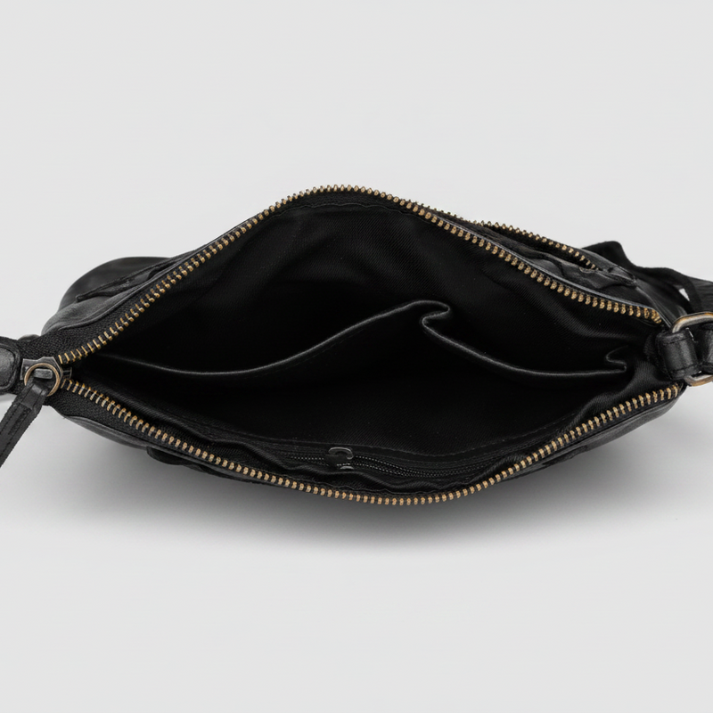 MET V Stitch Crossbody Leather Bag-8