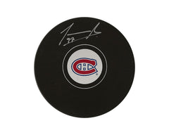 Joshua Roy Palet de hockey modèle dédicacé des Canadiens de Montréal-1