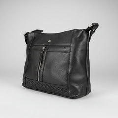 Greenwood Leather Elegant Crossbody Bag. Full-Grain Leather Shoulder Bag-7